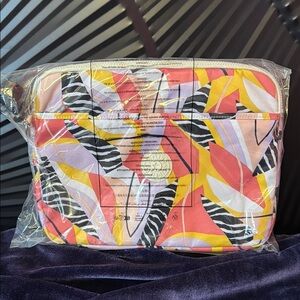 Kipling Pink and Yellow Laptop Bag with Vibrant Design